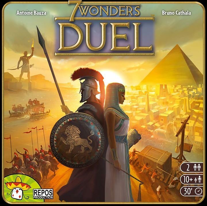 7 Wonders Duel box art - the gold standard of 2-player board gaming