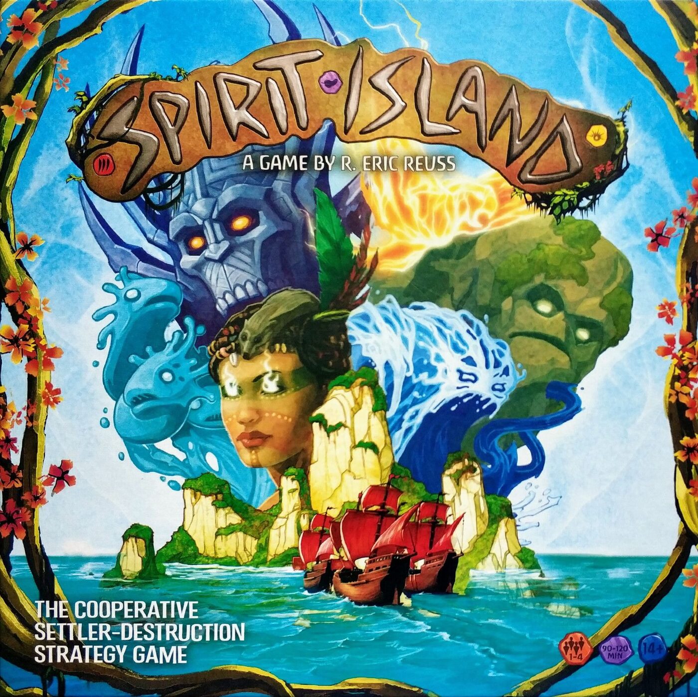Spirit Island board game box - spirits defend their island