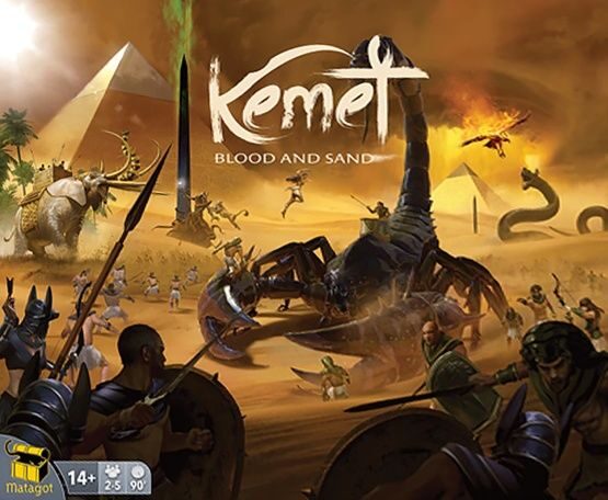Kemet: Blood and Sand - the base game this expansion builds on. © Matagot / Kolossal Games / BGG Kemet: Blood and Sand box art