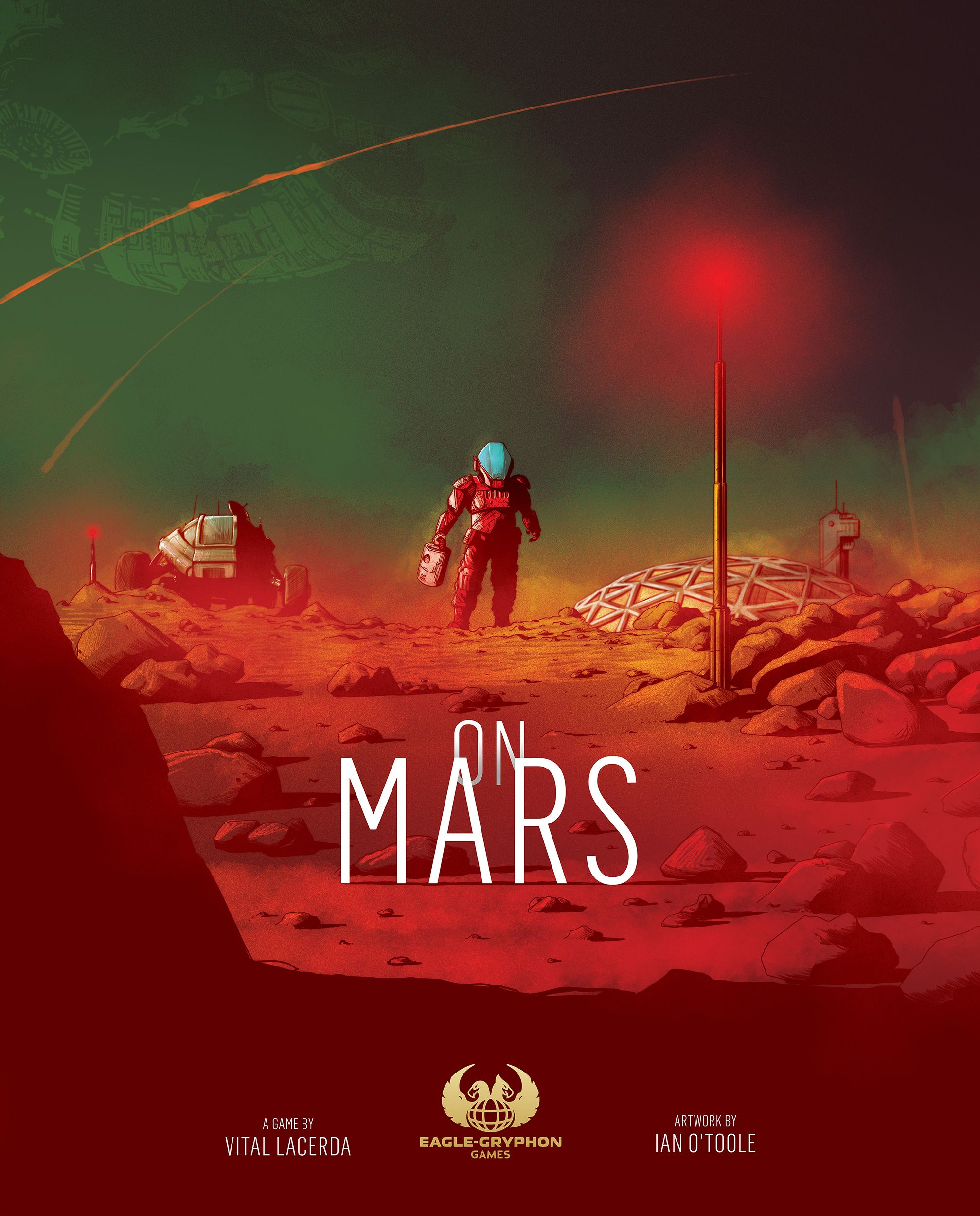 Box art via BoardGameGeek. Published by Eagle-Gryphon Games. On Mars box art