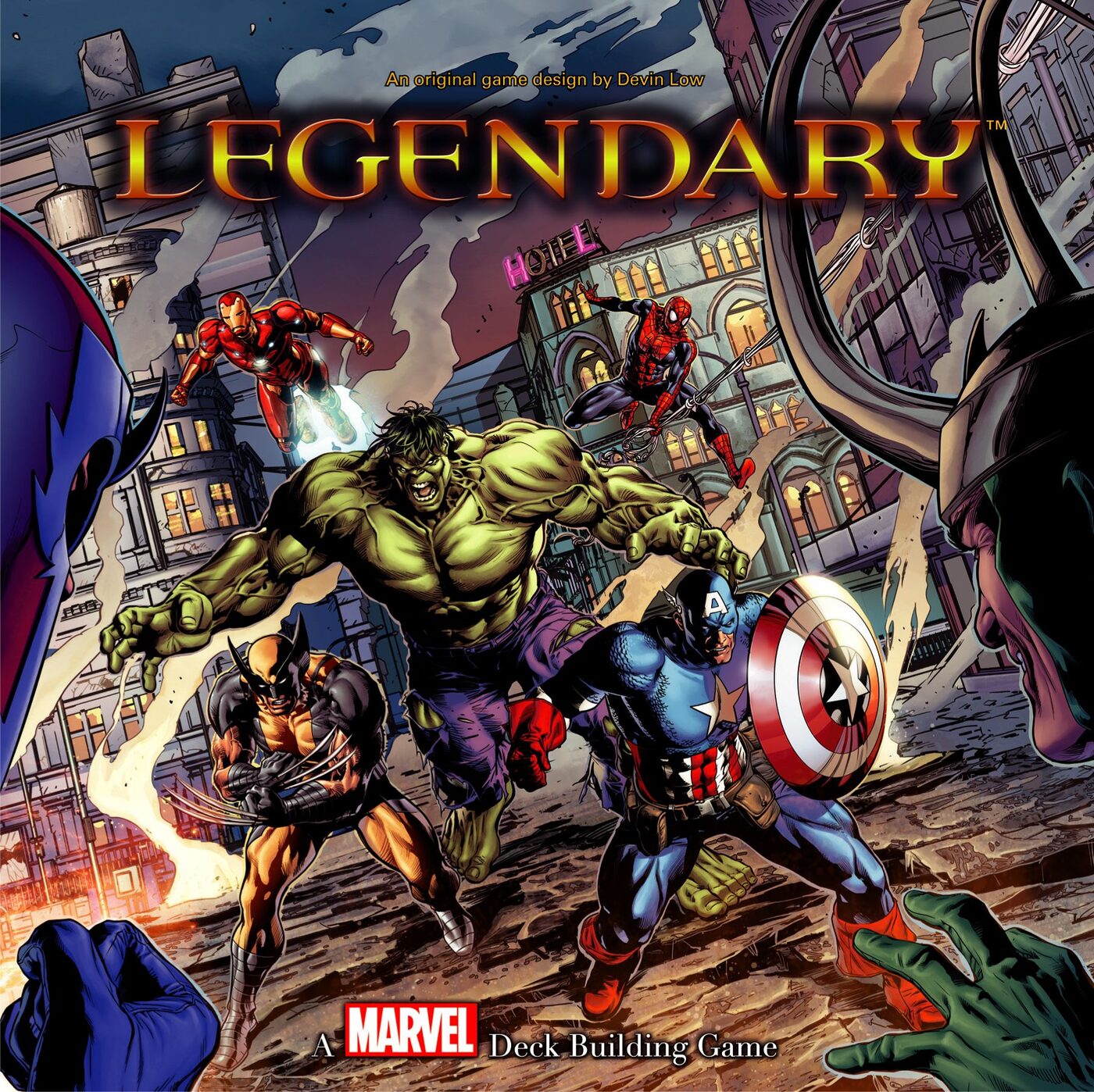 Legendary: A Marvel Deck Building Game - Image: Upper Deck Legendary: A Marvel Deck Building Game box art