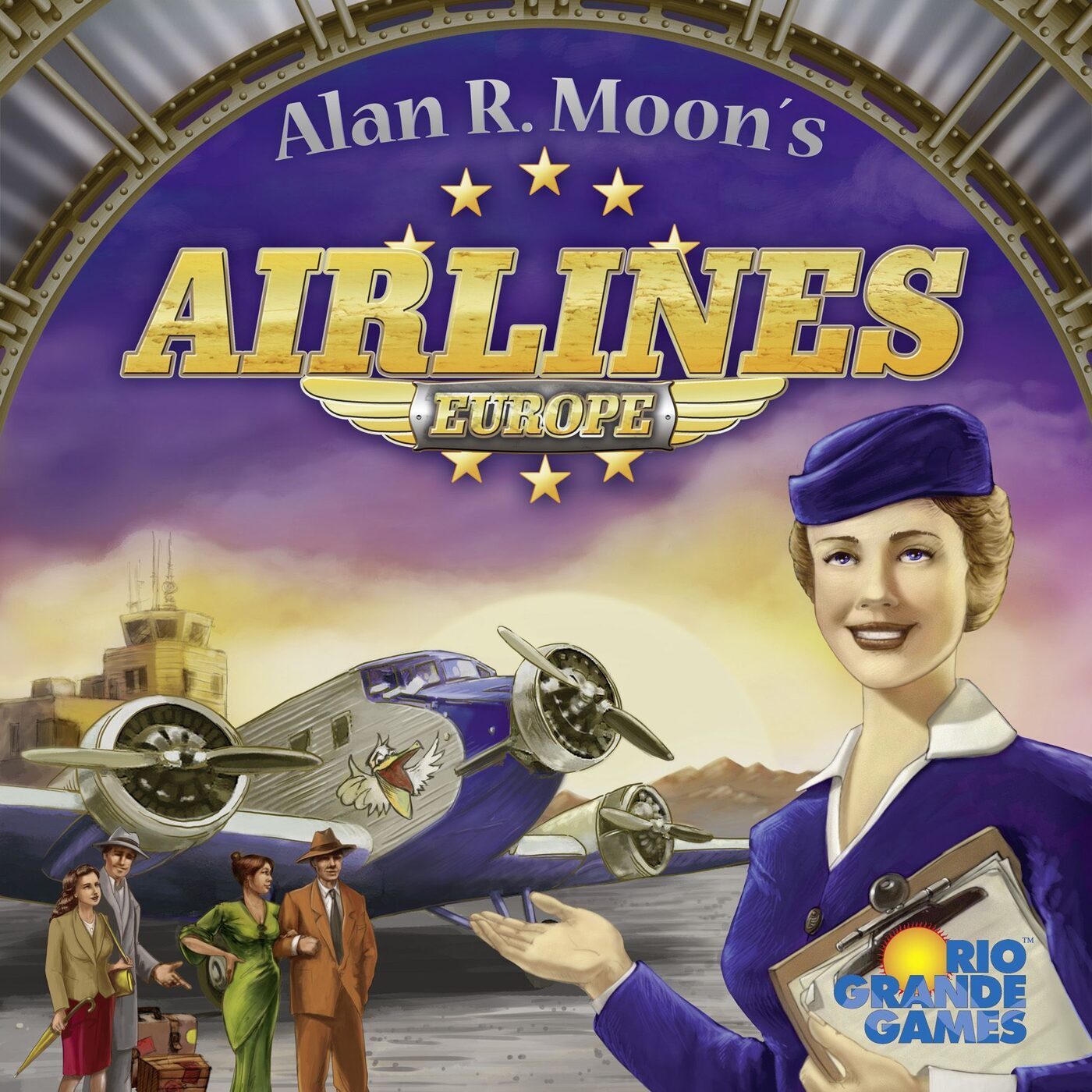 Airlines Europe board game box art