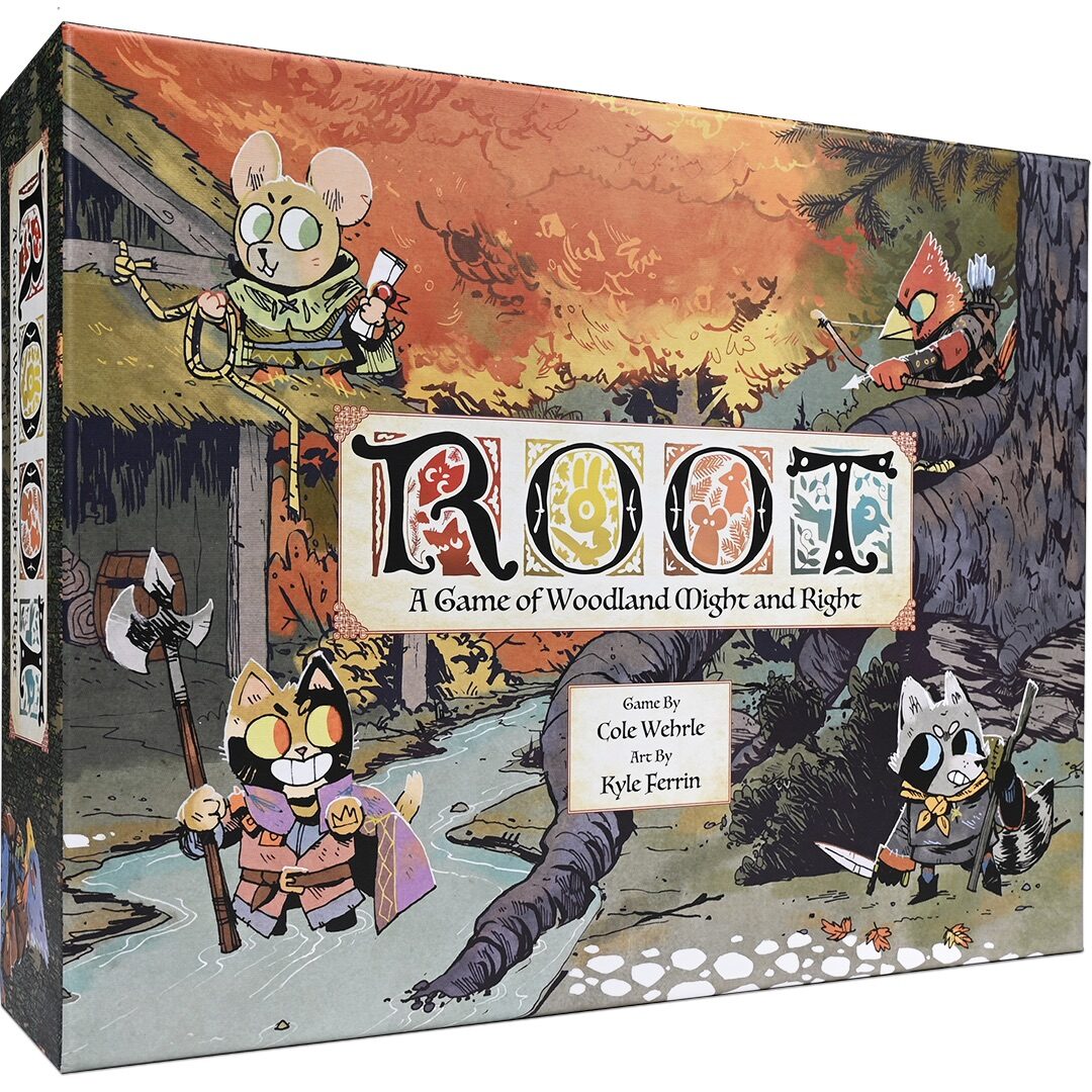 Root: A Game of Woodland Might and Right - box art by Kyle Ferrin