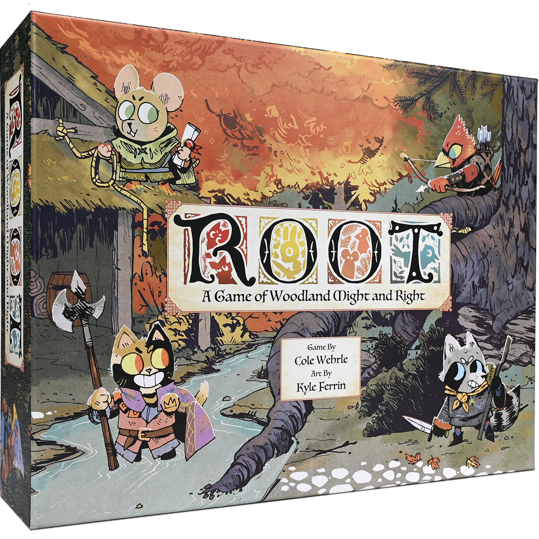 Root: A Game of Woodland Might and Right - box art by Kyle Ferrin