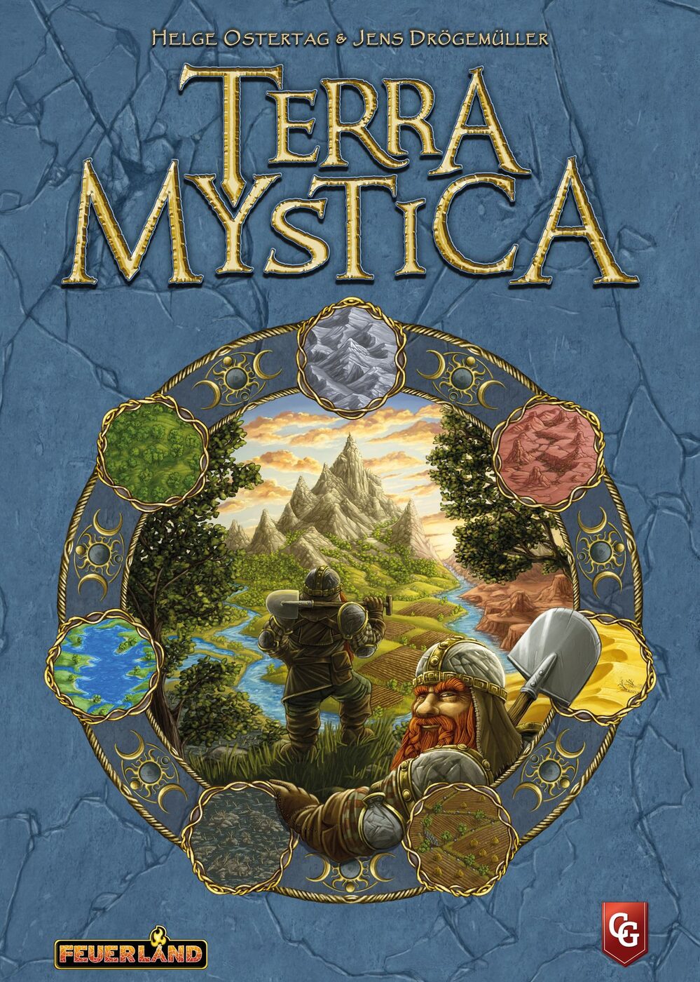 Terra Mystica box art showing the fantastical terraforming map