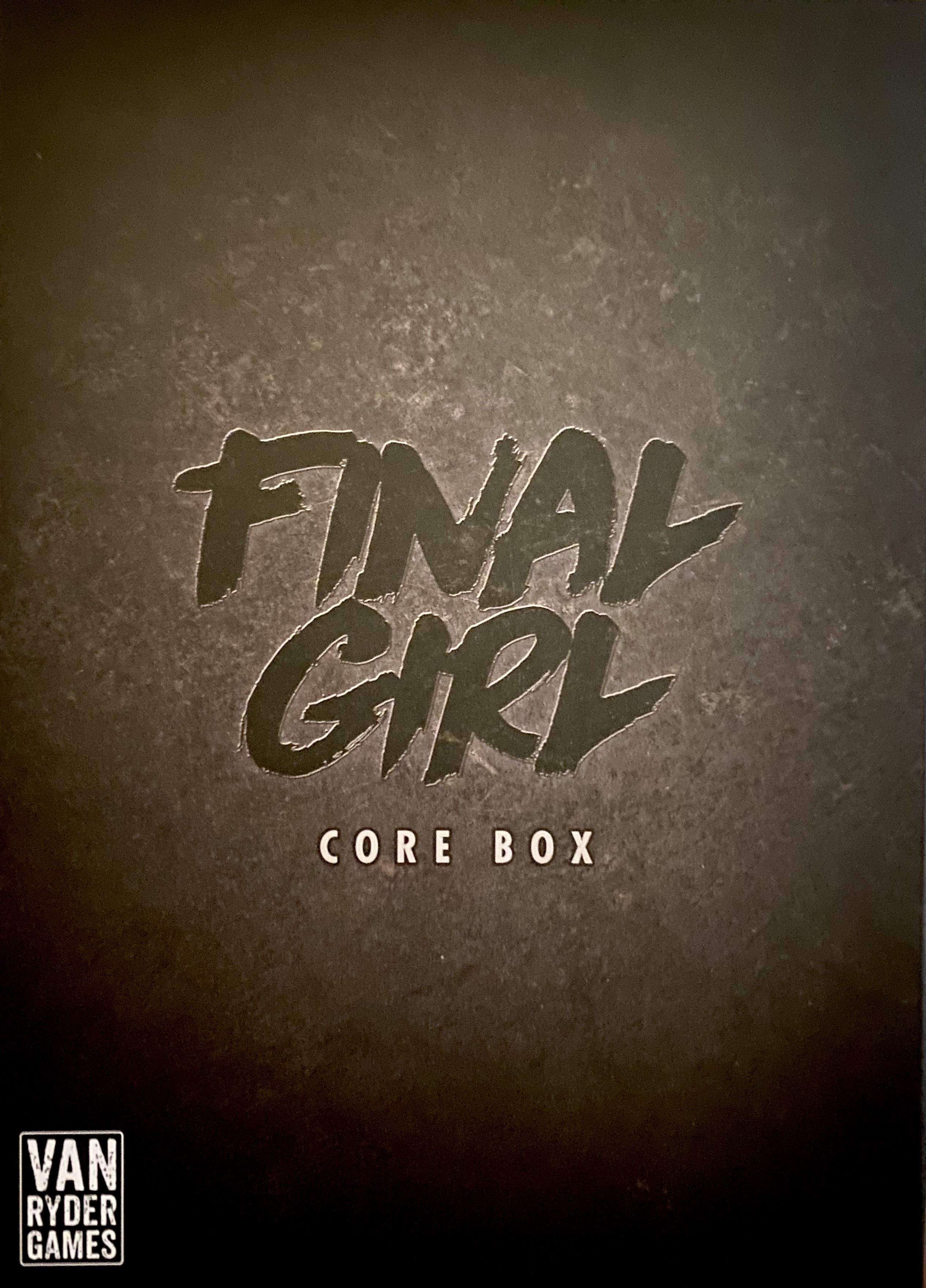 Final Girl base box art by Van Ryder Games
