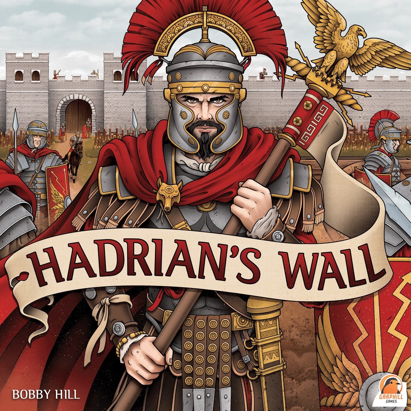Hadrian's Wall box art - Bobby Hill, Garphill Games / Renegade Game Studios