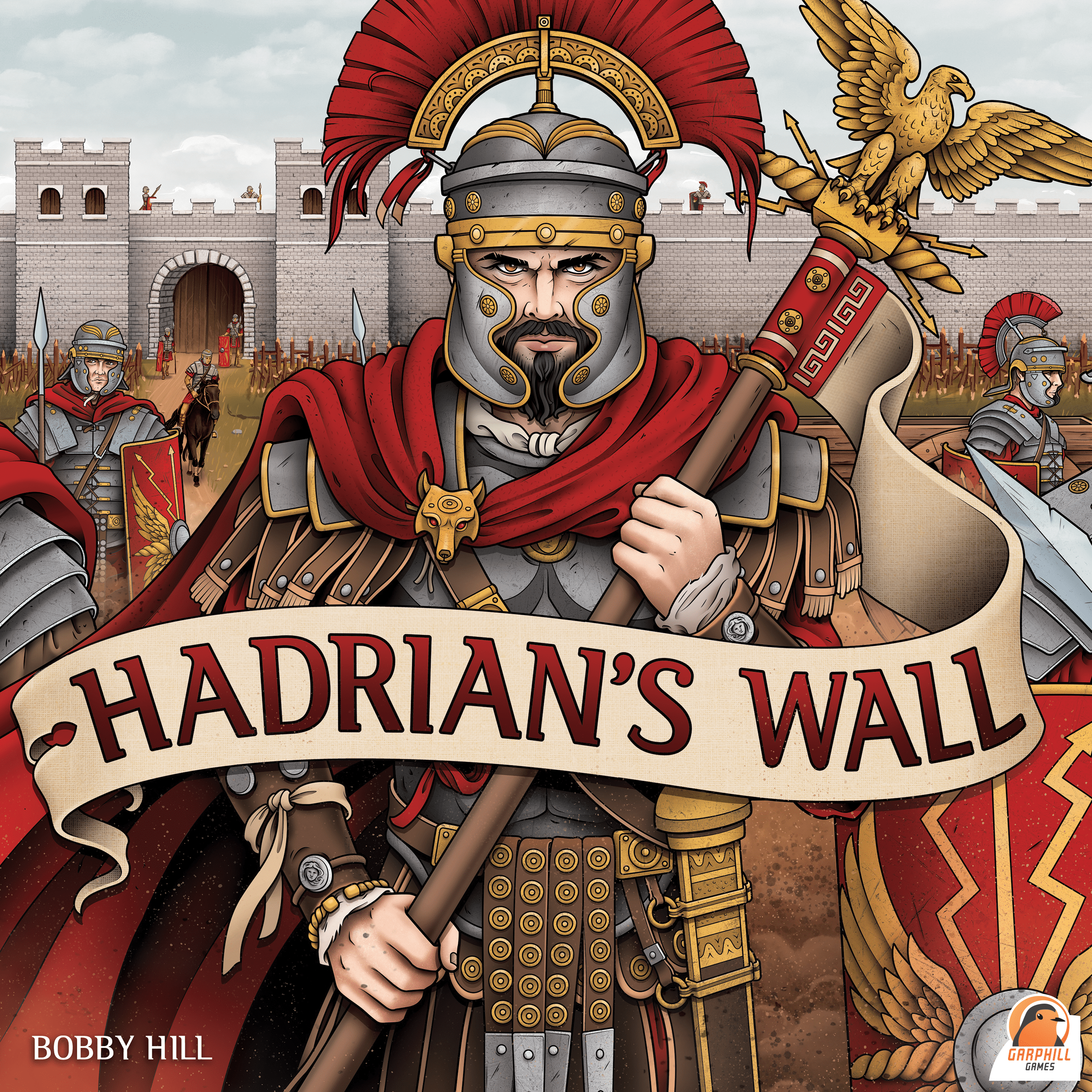 Hadrian's Wall box art — Bobby Hill, Garphill Games / Renegade Game Studios
