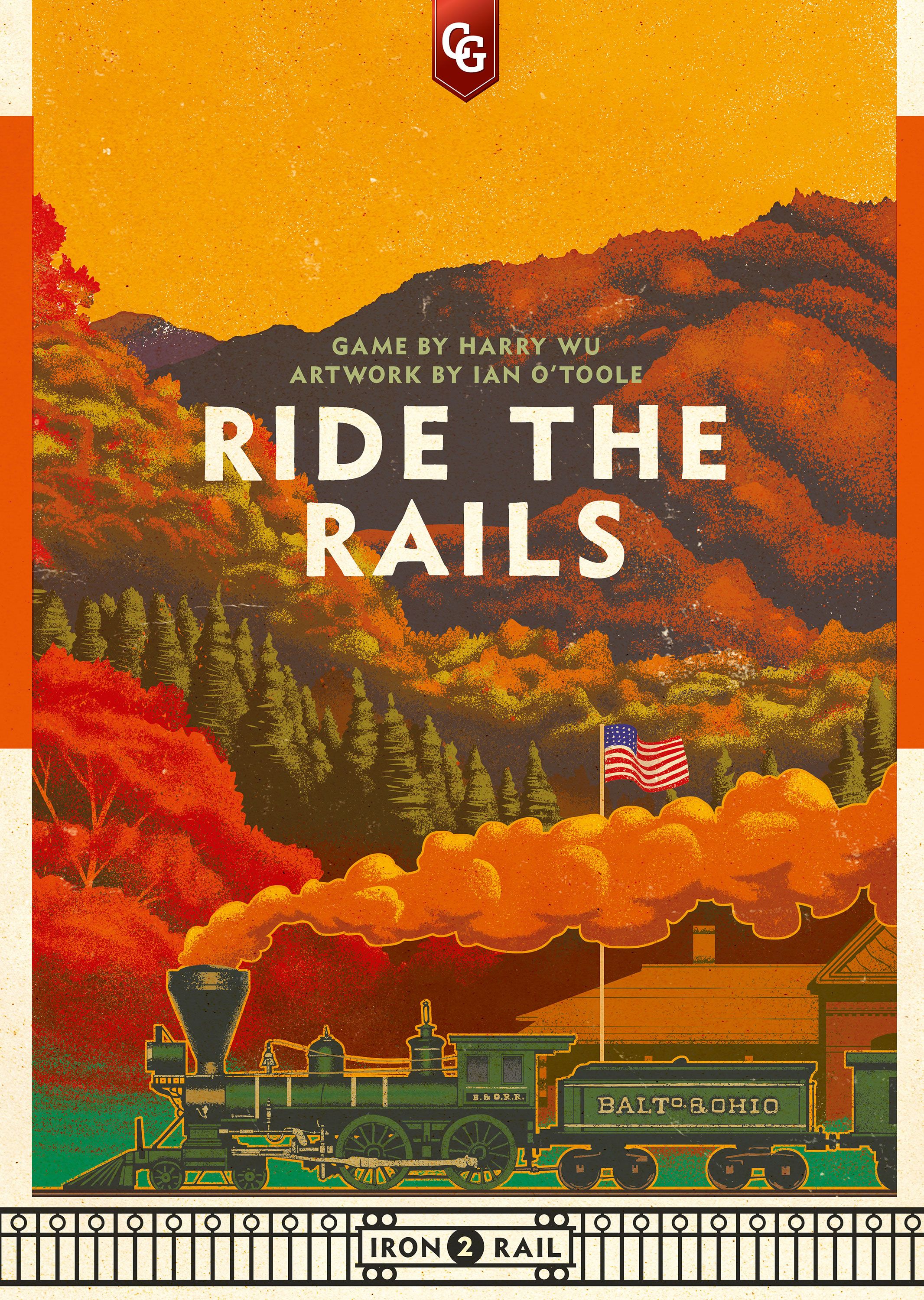 Box art via BoardGameGeek. Published by Capstone Games. Ride the Rails box art