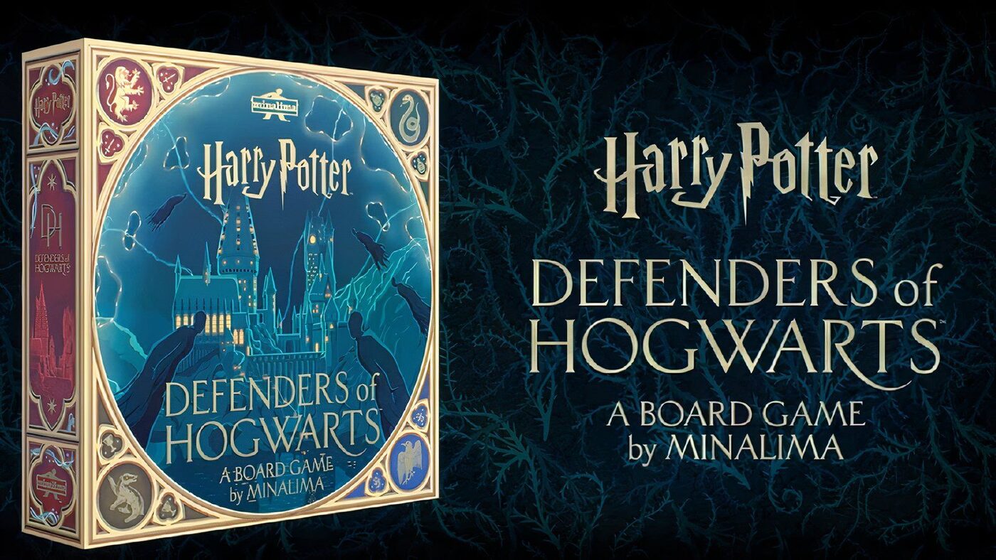 Harry Potter: Defenders of Hogwarts - A Board Game by MinaLima - box art
